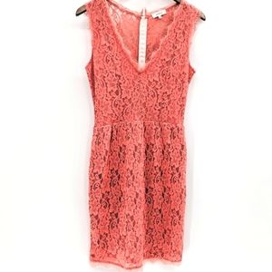 Aritzia Babaton Anton Coral Lace‎ Dress